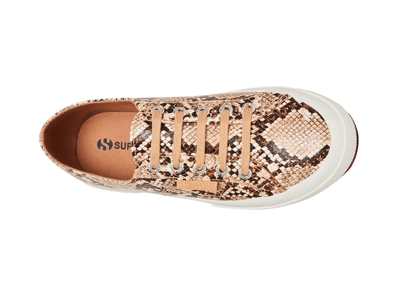 Superga Sneakers Womens - 2750 Snakepufanw - Brown/Snake - JSYZW2974